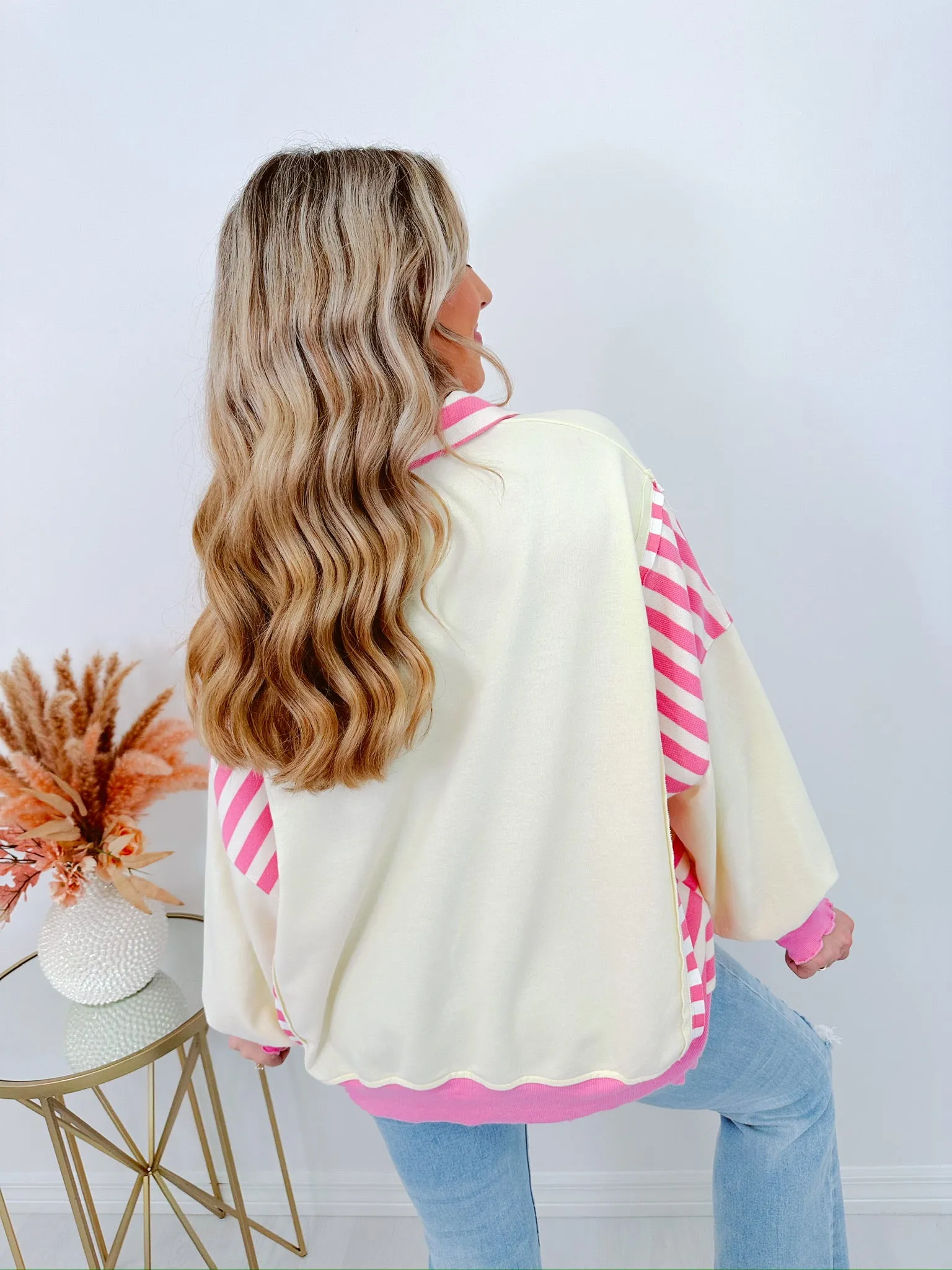 Newport Ruffle Hem Colorblock Top