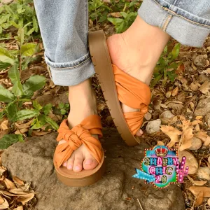 No Words Sandals - Orange