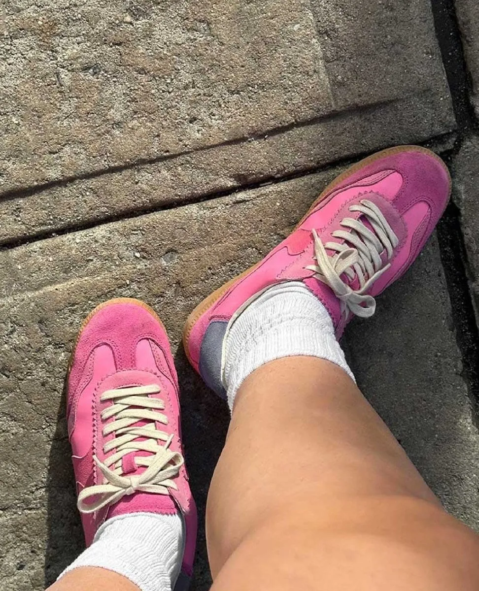 Notice Pink Suede Sneakers