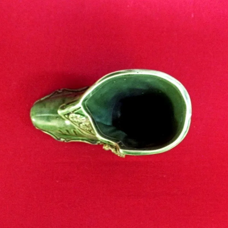 Old Victorian High Top Boot Vase