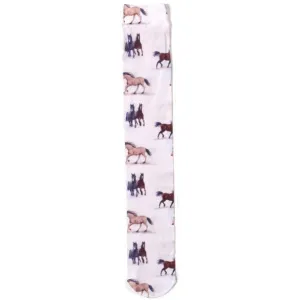Ovation Kid's Zocks Boot Socks-Beige Horses