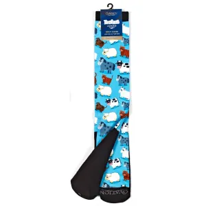 Ovation Ladies FootZees Boot Sock-Farm Animals