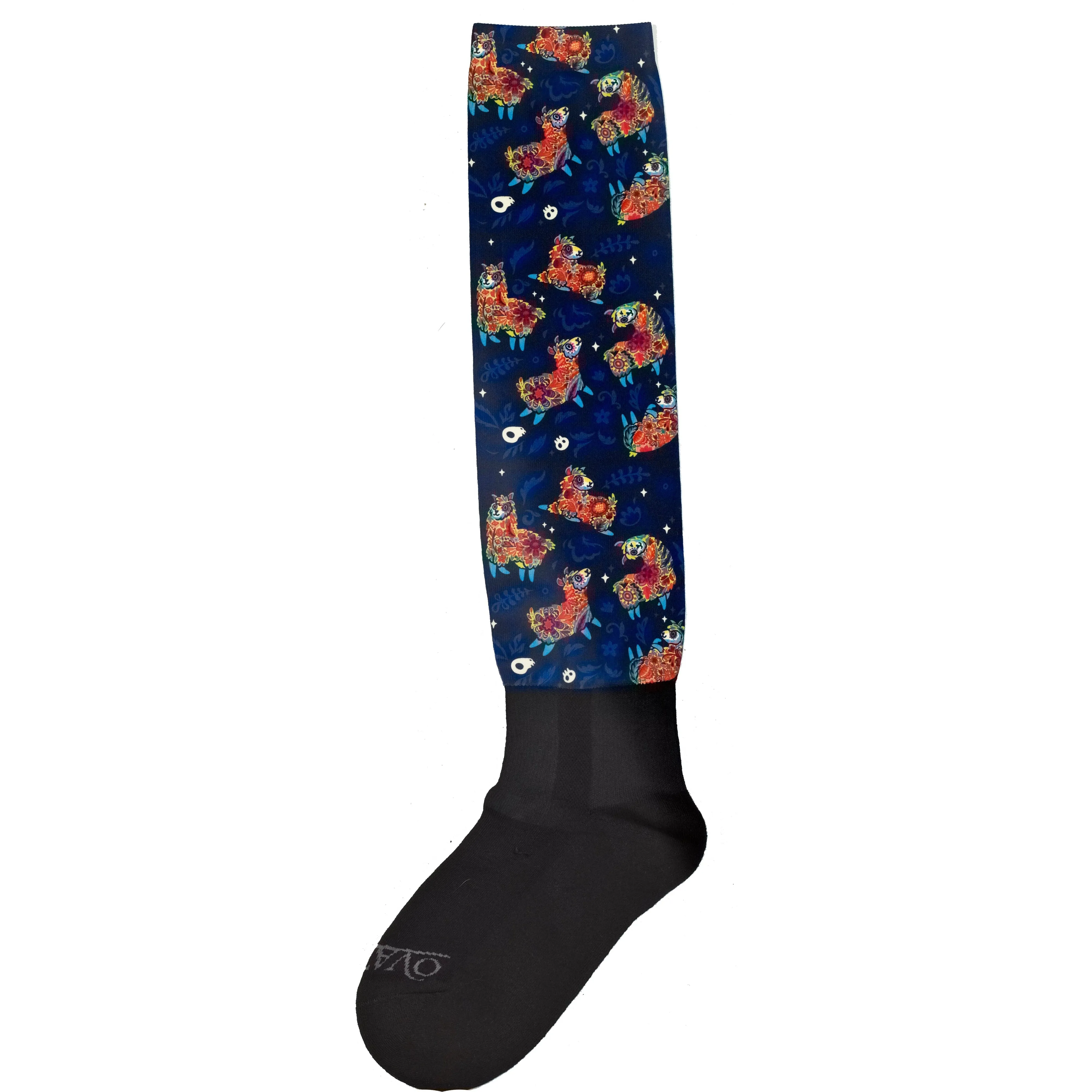 Ovation Ladies PerformerZ Boot Sock-Paisley Llamas