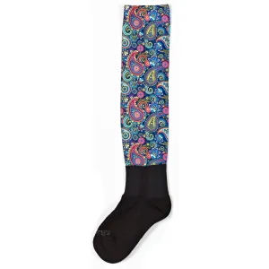 Ovation Ladies PerformerZ Boot Sock-Rainbow Paisley