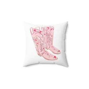 PINK COWBOY BOOTS - Pillow
