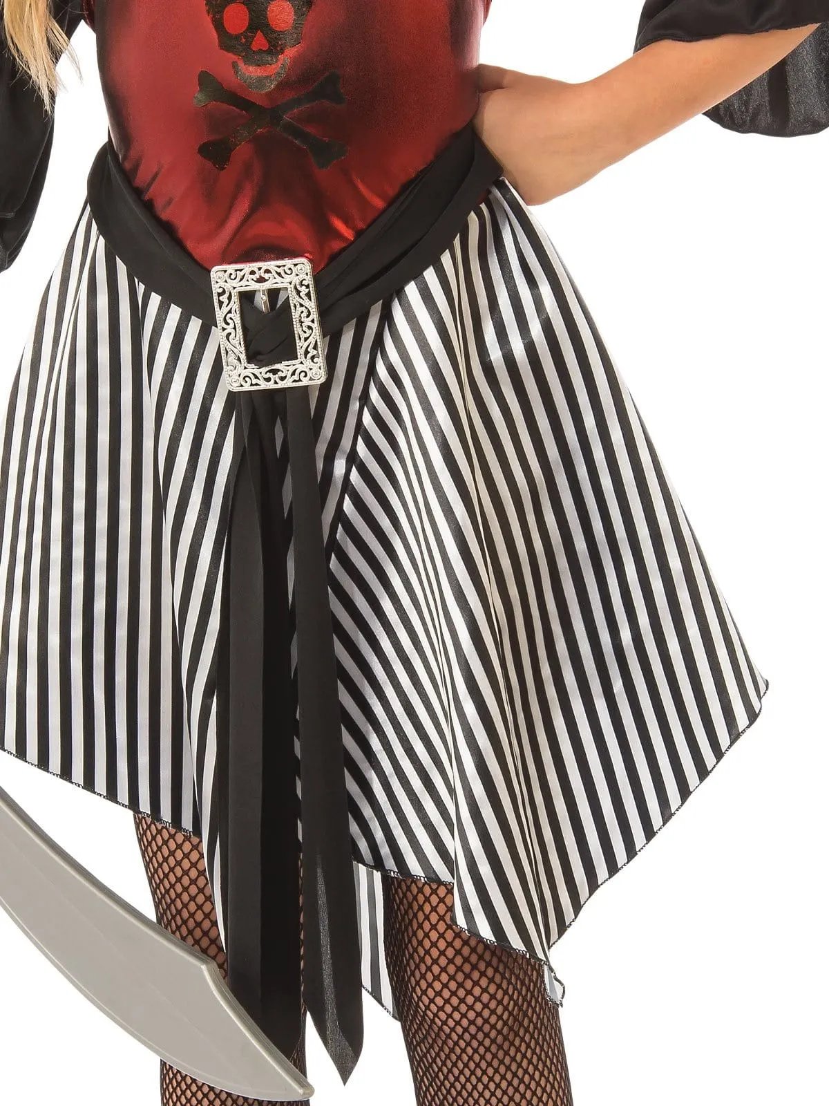 Pirate Crimson Cutthroat Girl's Costume
