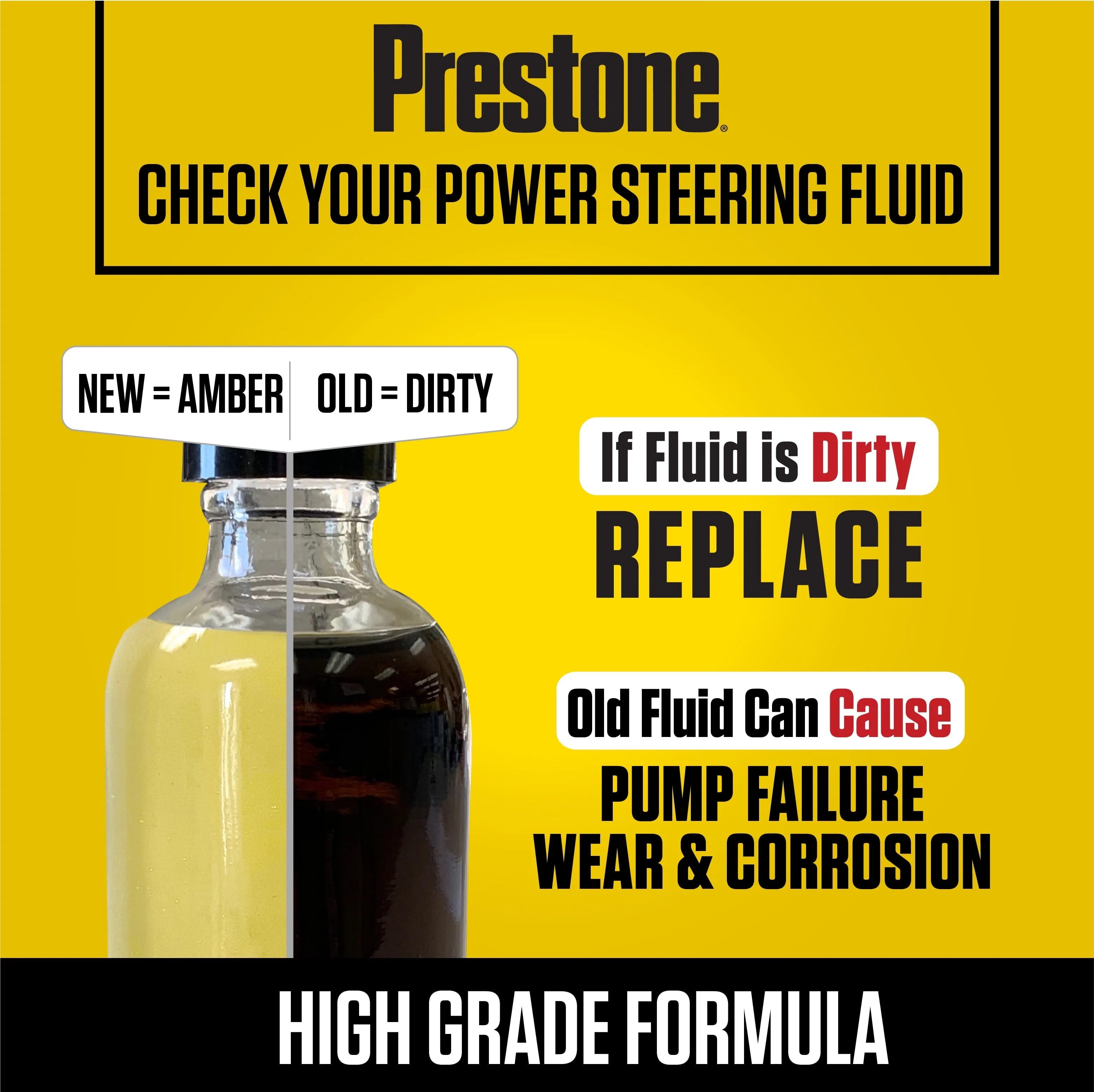 Prestone Universal Power Steering Fluid, 12 fl oz