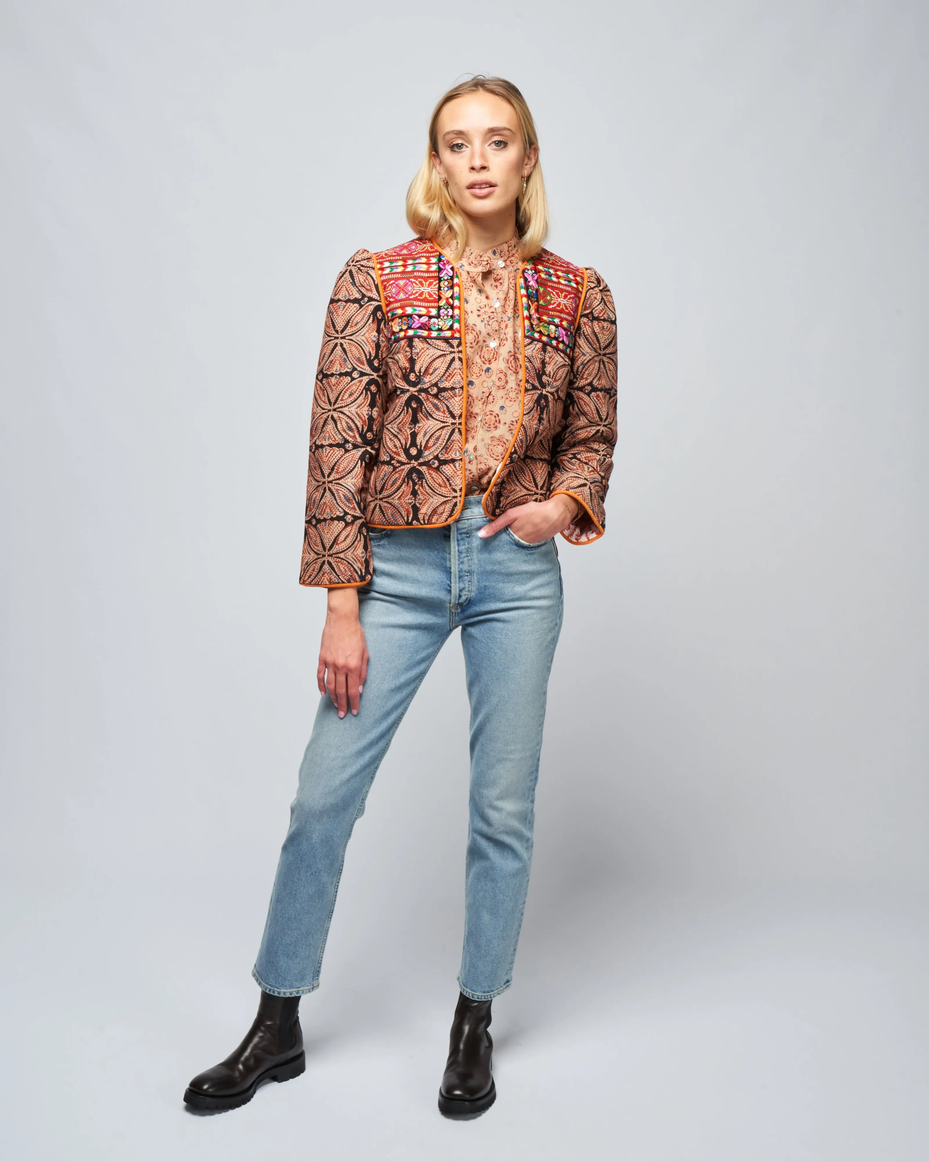 rina pinwheel jacket - multi pinwheel