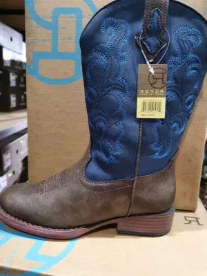 Roper Big Kids Blaze Brown/Blue Boots