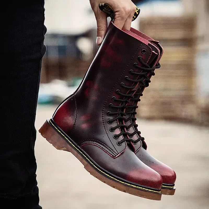 Rustic Ironhide All-Season Leather Boots
