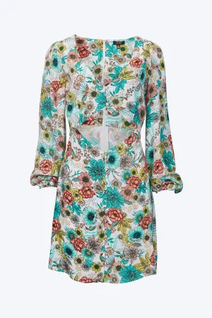 SAYLA CUTOUT CREPE MINI DRESS
