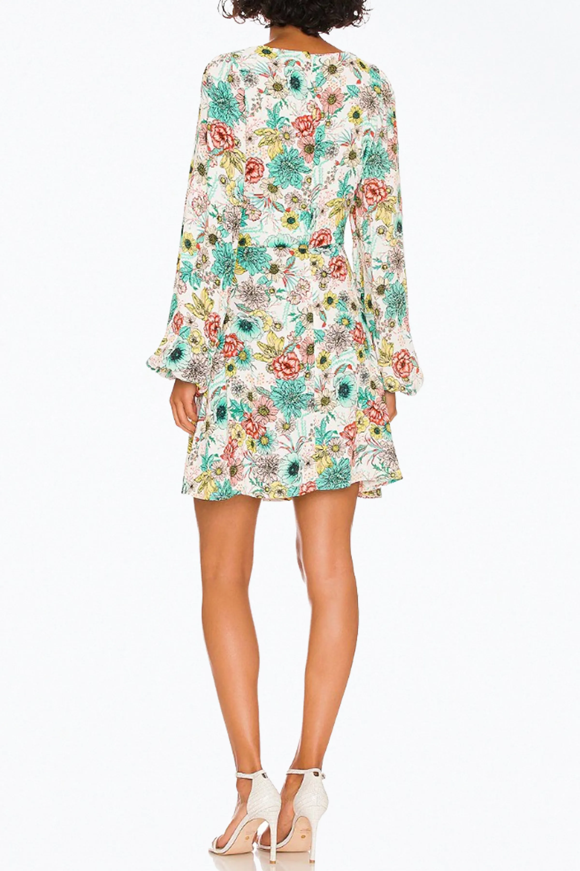 SAYLA CUTOUT CREPE MINI DRESS