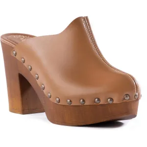 Seychelles Womens Go All Out Leather Slip On Clogs