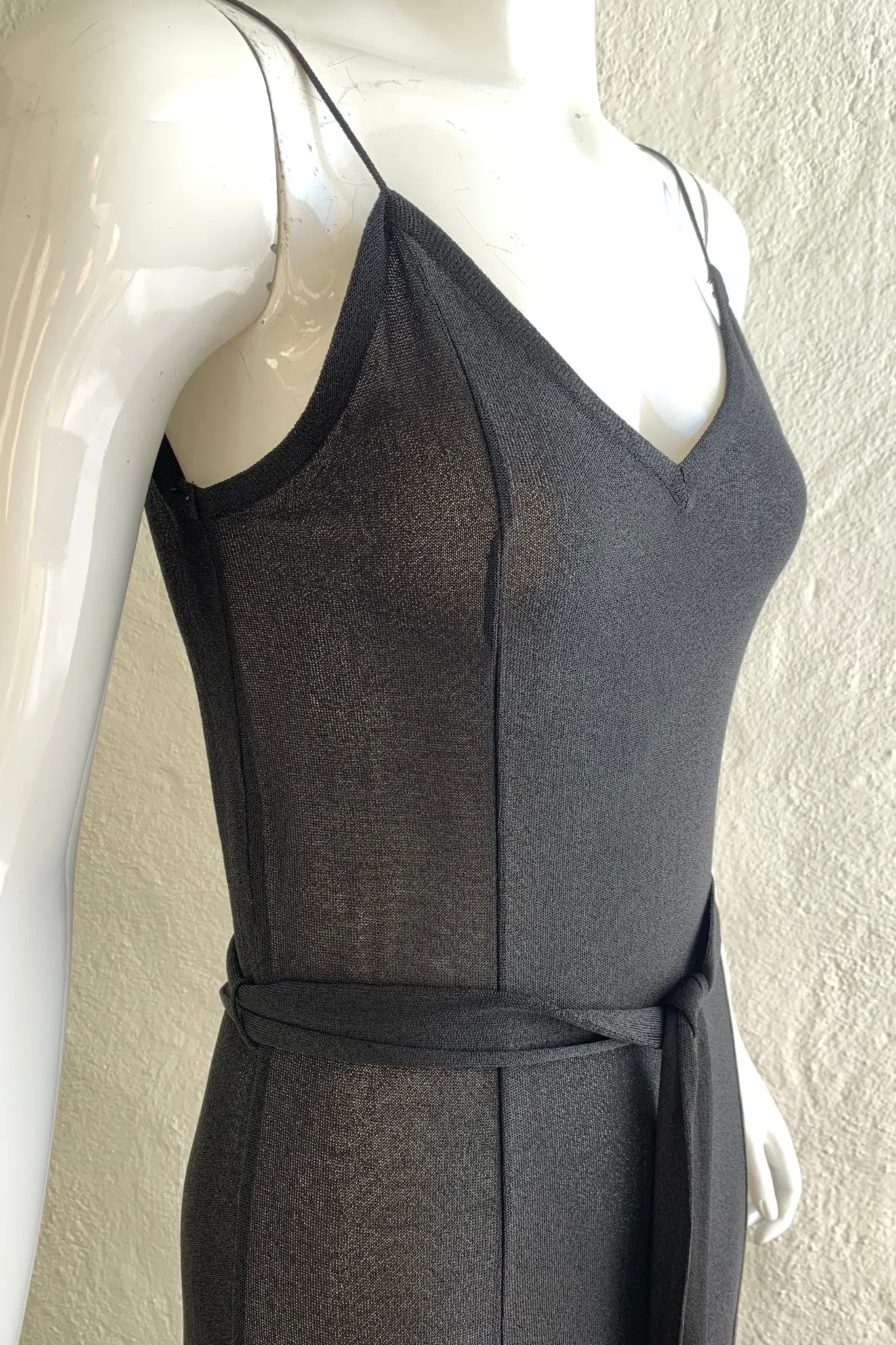 Sheer Belted Slip Dress
