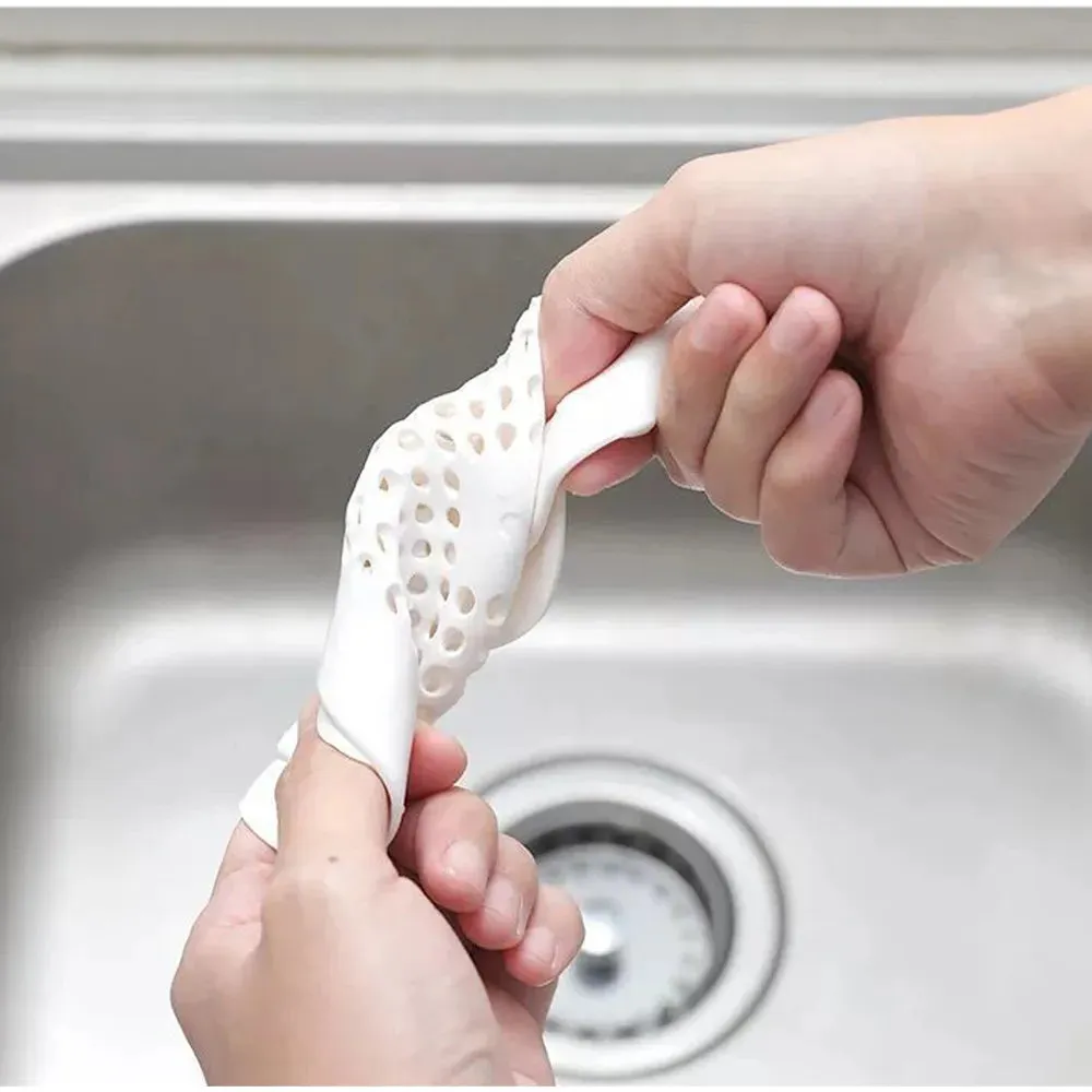 Silicone Drain Filter Sink Anti-Clogging Strainer Bathroom Hair Filter Sink Shower Kitchen Sink Filter Cover Floor Drain Strainer Stopper Silicone Deodorant Plug