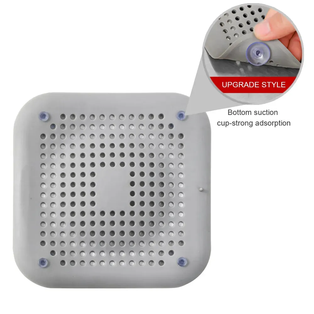 Silicone Drain Filter Sink Anti-Clogging Strainer Bathroom Hair Filter Sink Shower Kitchen Sink Filter Cover Floor Drain Strainer Stopper Silicone Deodorant Plug