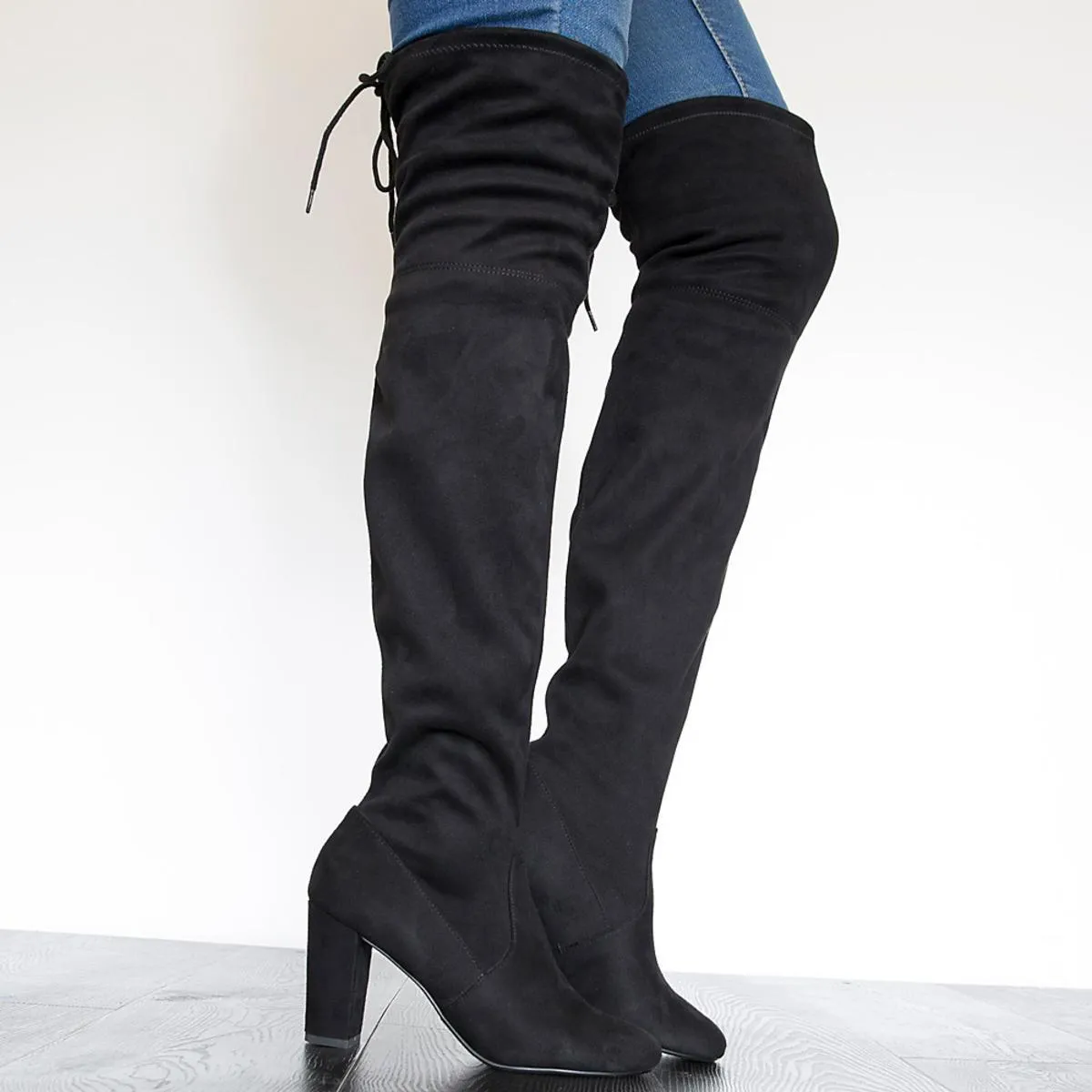 Snivy-H Over The Knee High Heel Boots