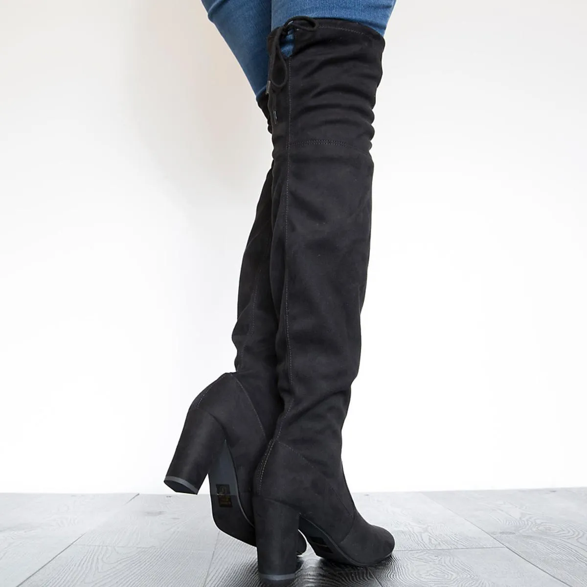 Snivy-H Over The Knee High Heel Boots