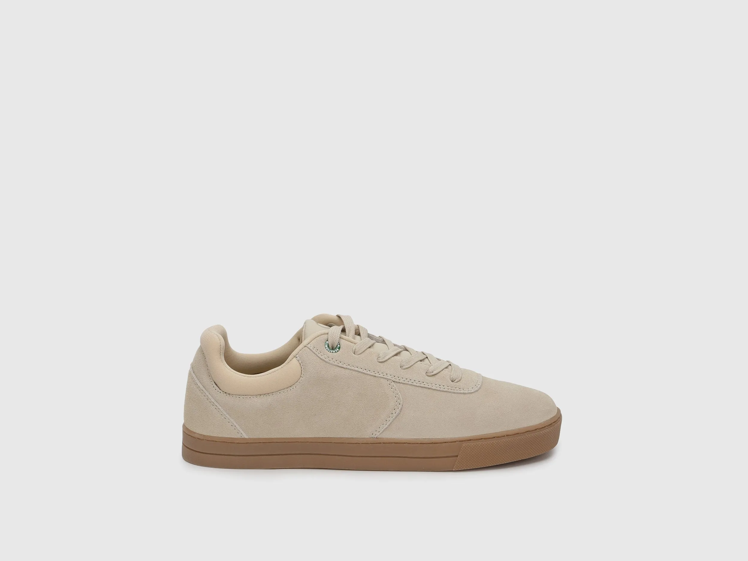 Solid Pattern Lace-Up Sneakers