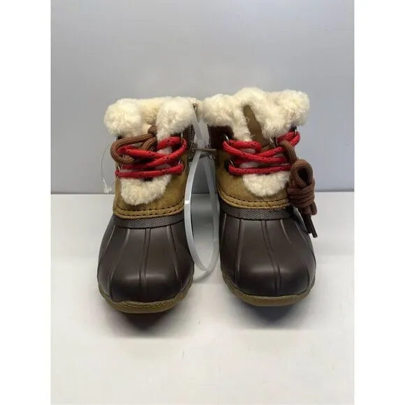 Sperry Little Kids Alpine Saltwater Medium Beige Duck Boots STL165273 Size 8M