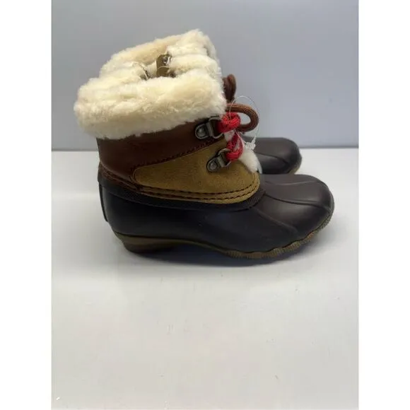 Sperry Little Kids Alpine Saltwater Medium Beige Duck Boots STL165273 Size 8M