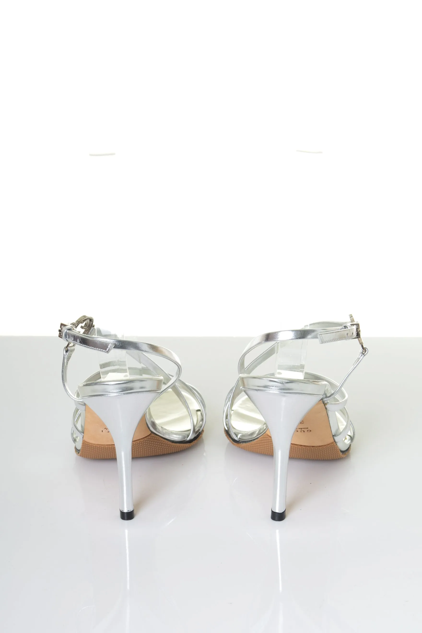 Strappy Sandals in Silver 37.5