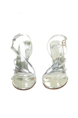 Strappy Sandals in Silver 37.5