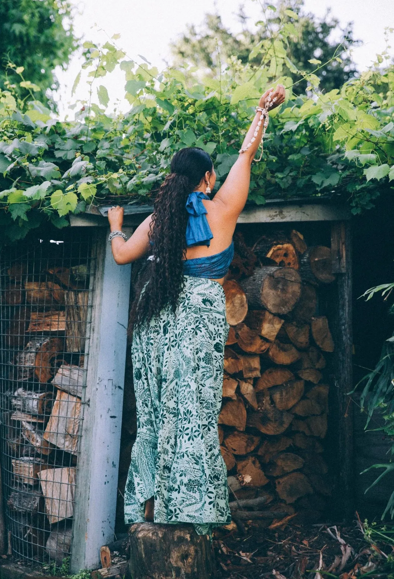 Sunflower Dress ~ Sage green