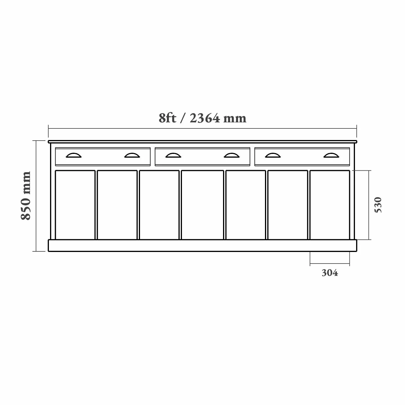 Sussex Welly Storage Sideboard