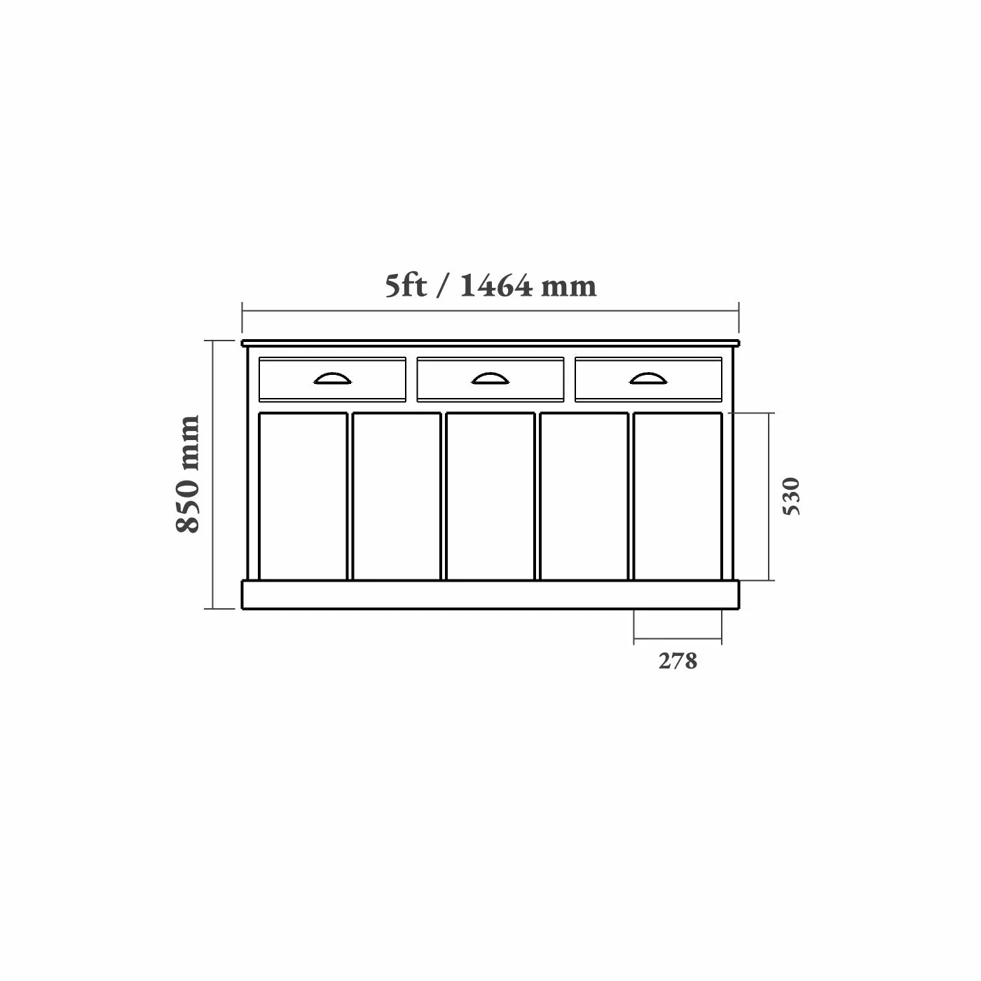 Sussex Welly Storage Sideboard