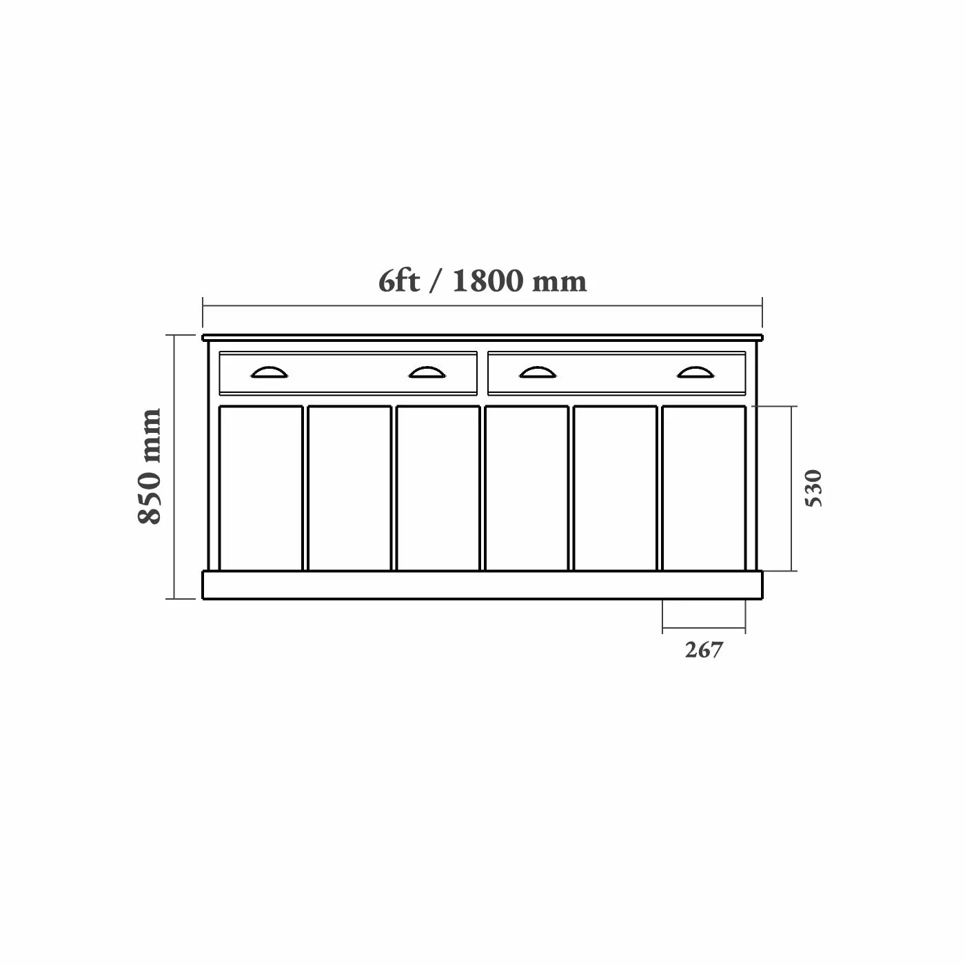 Sussex Welly Storage Sideboard
