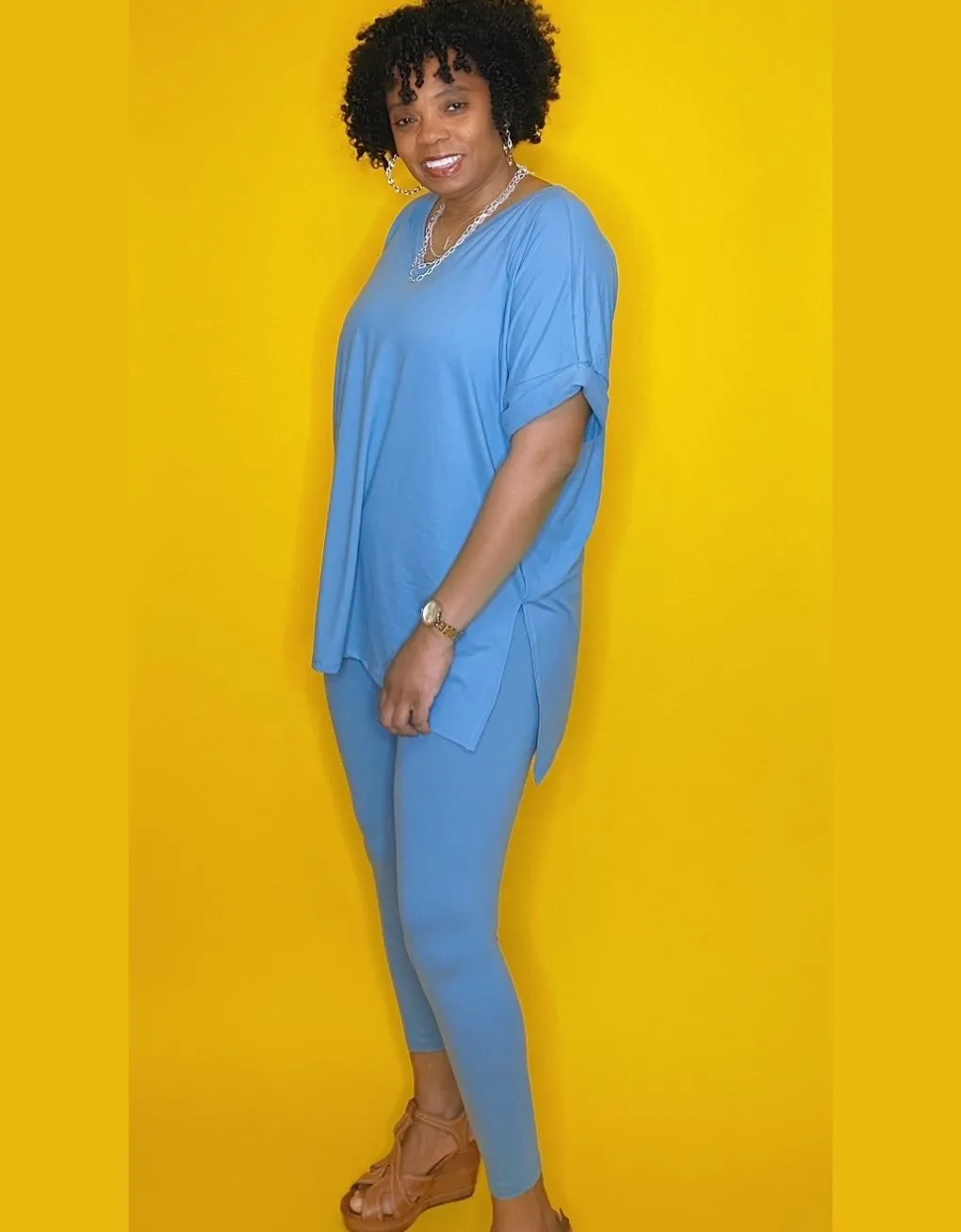 The Weekend Set Curvy Blue Grey