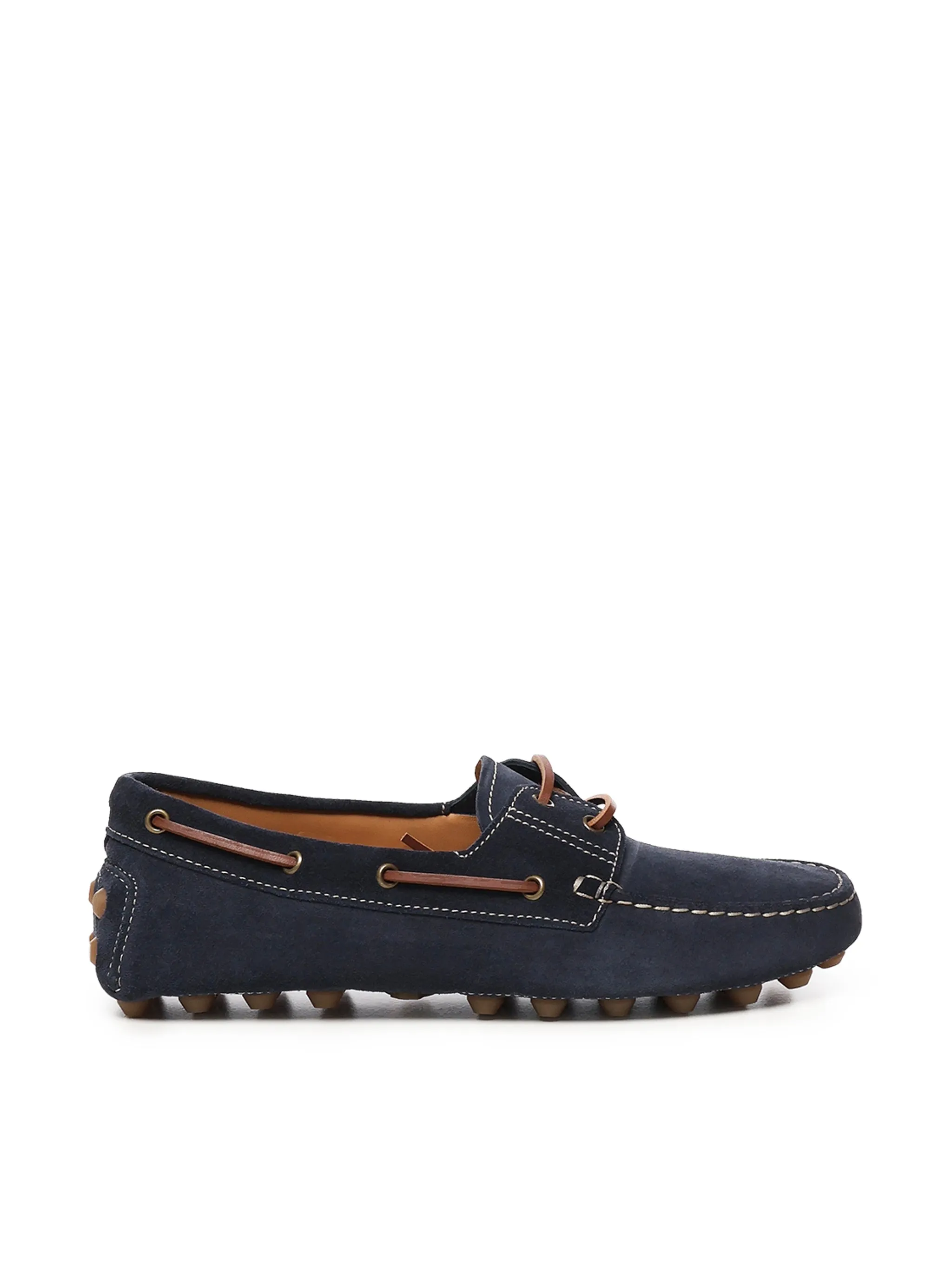 Tod's Gommino Bubble Blue Suede Loafers