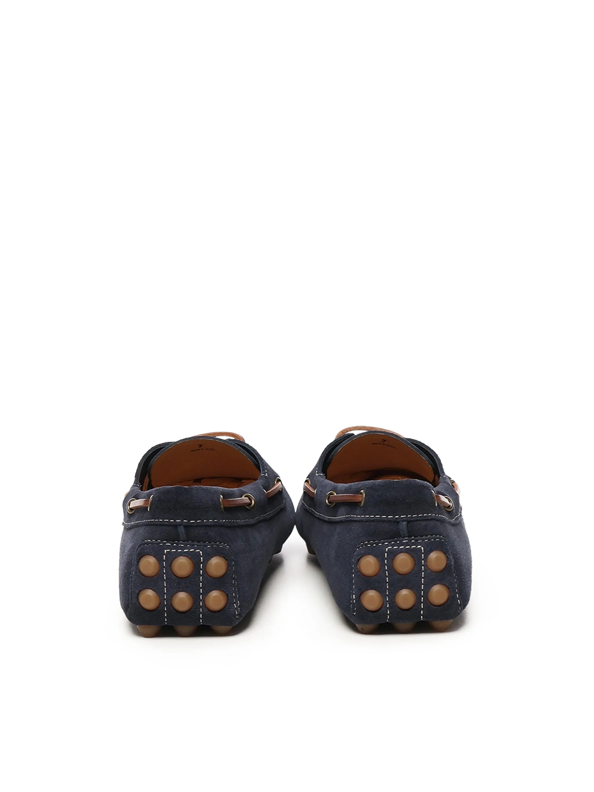 Tod's Gommino Bubble Blue Suede Loafers