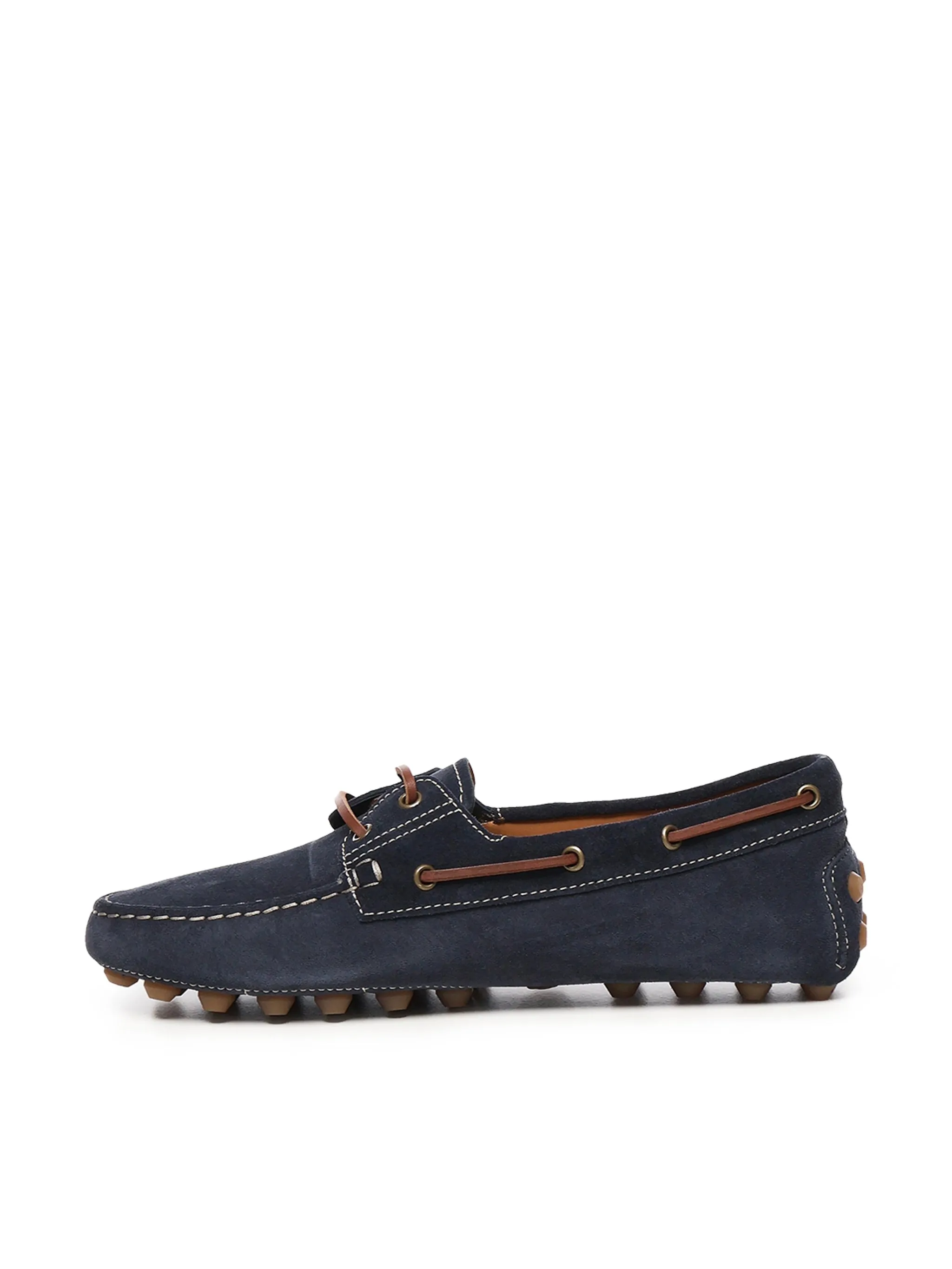 Tod's Gommino Bubble Blue Suede Loafers