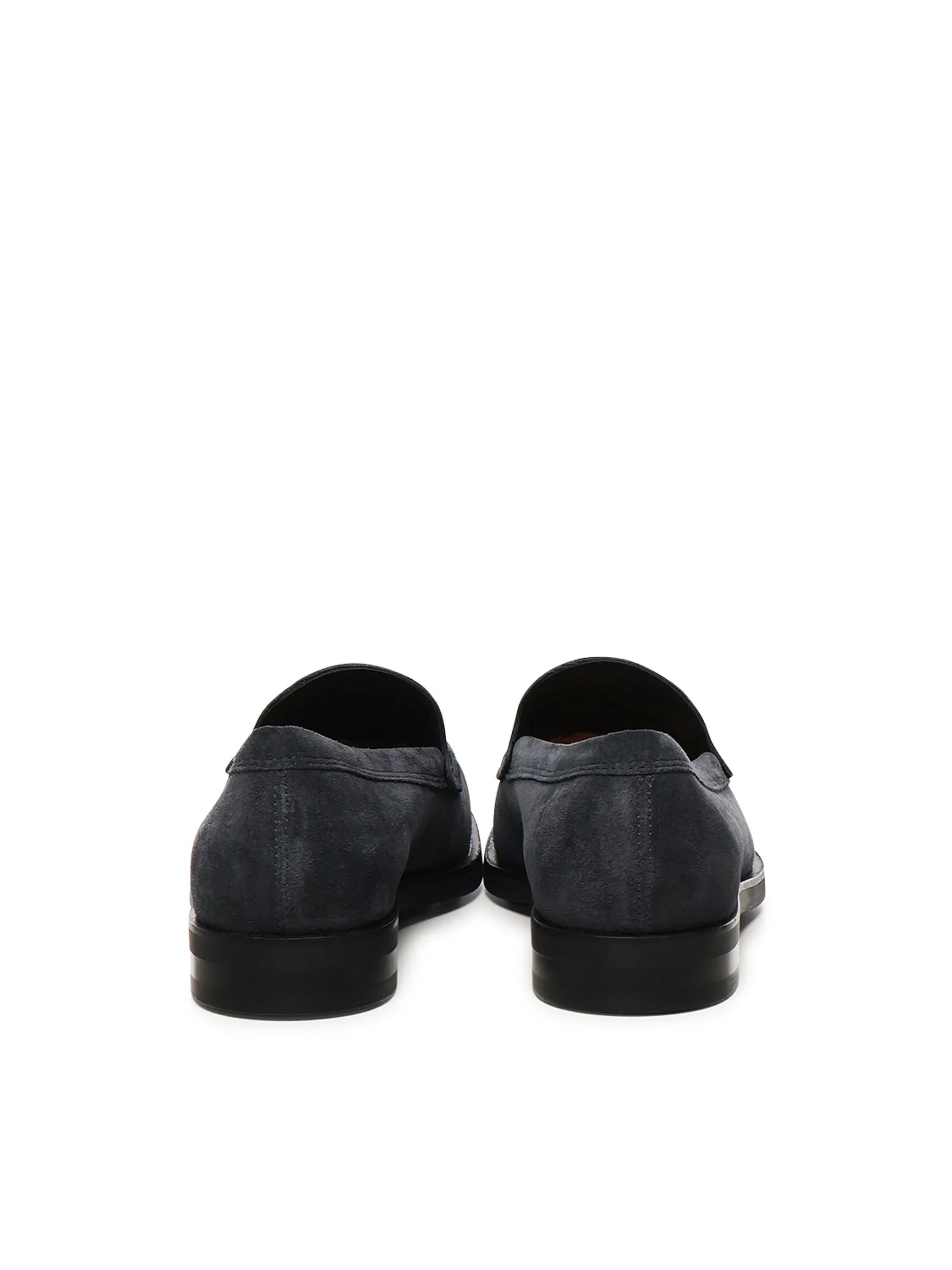 Tod's Navy Suede Loafers
