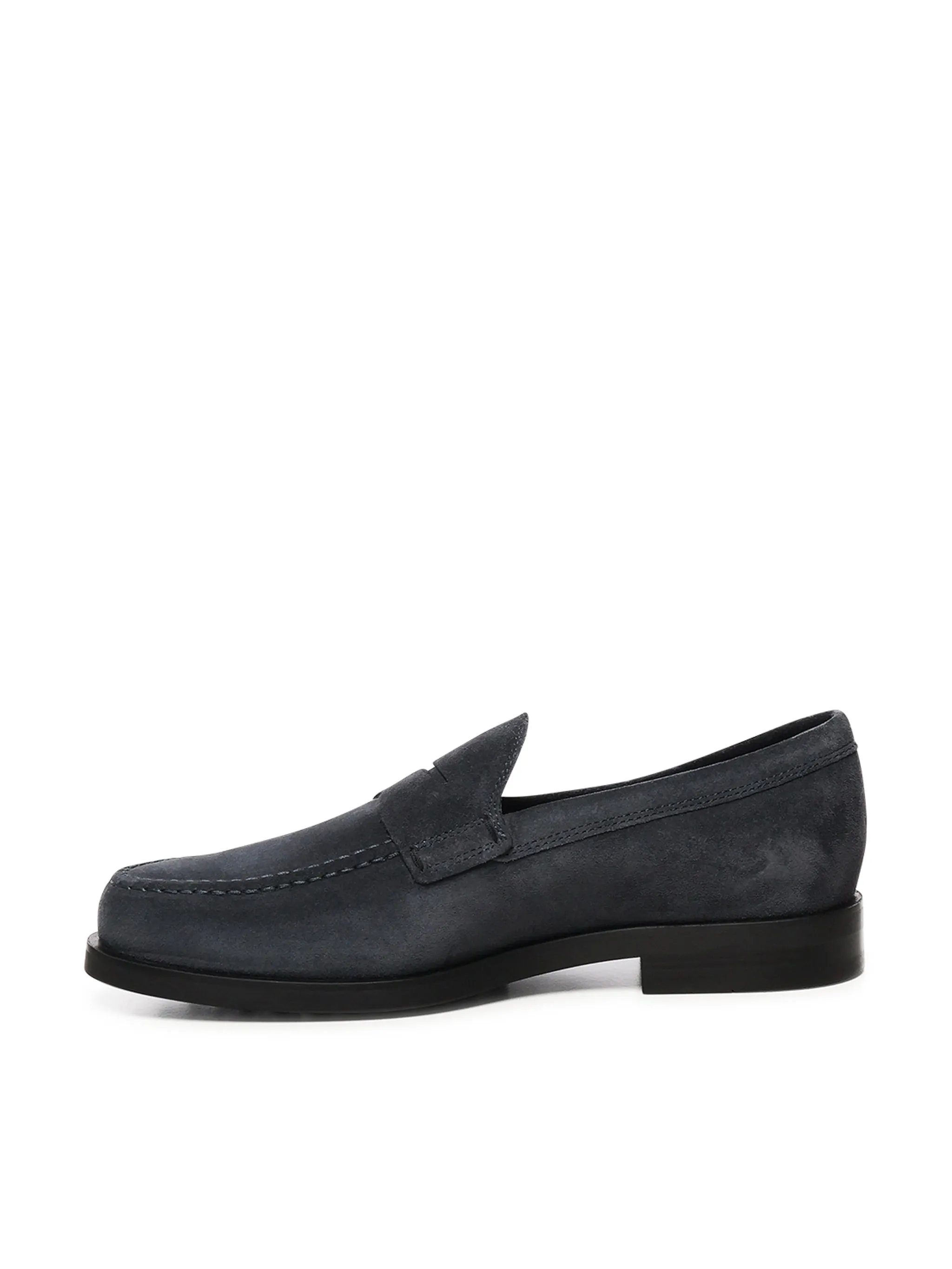 Tod's Navy Suede Loafers