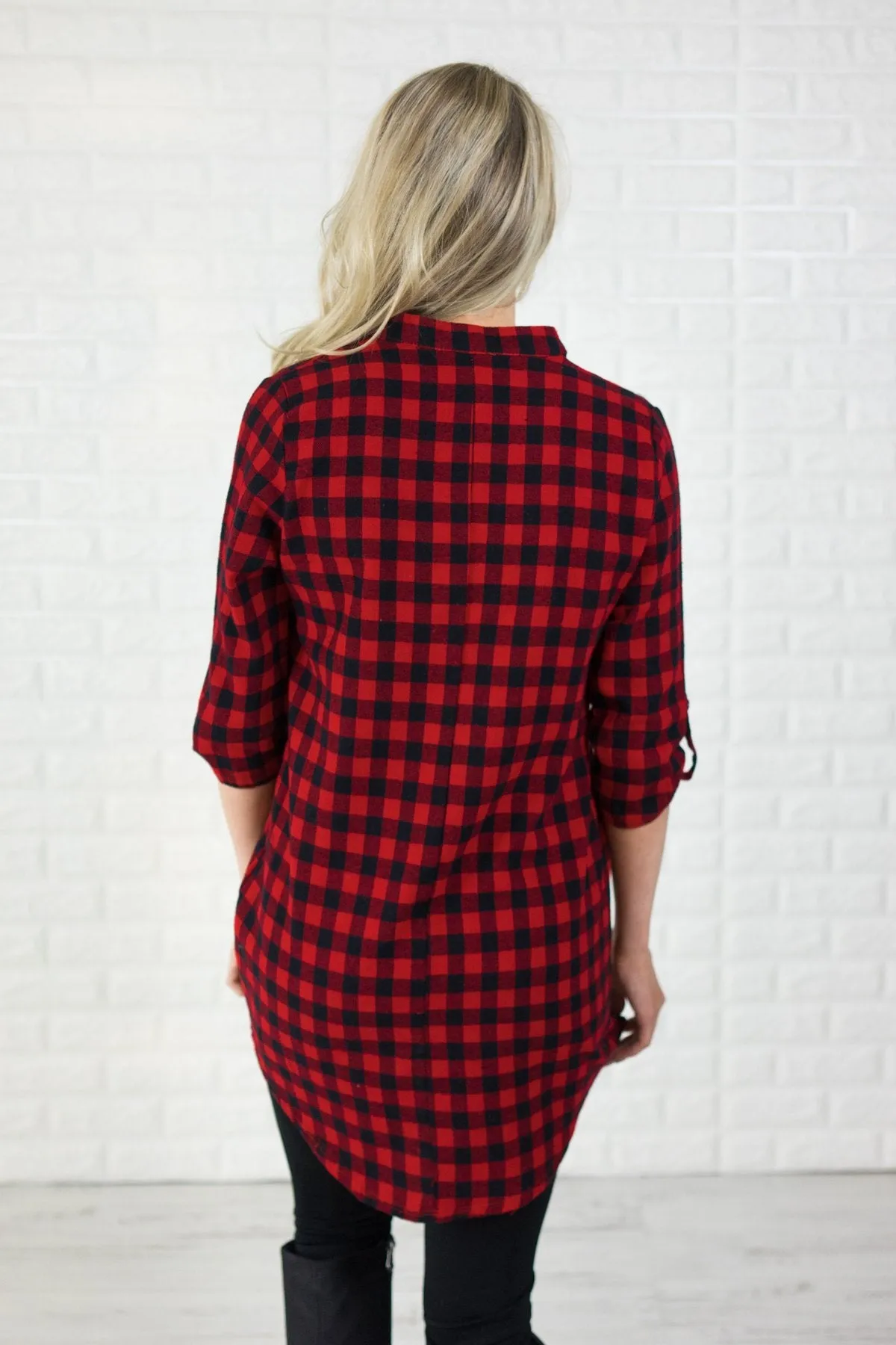 Treat Everyday Like Christmas ~ Buffalo Plaid Tunic
