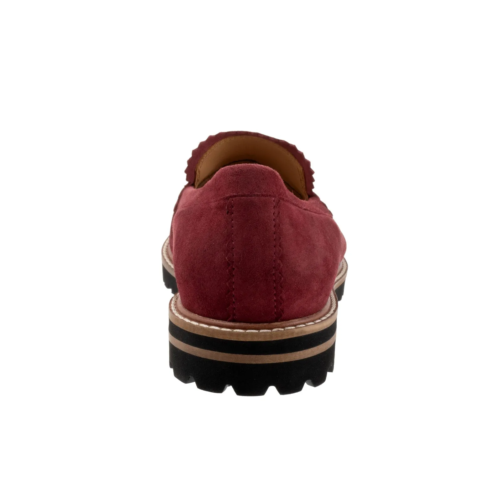 Trotters Fayth T2359-647 Womens Burgundy Loafers & Slip Ons Casual Shoes