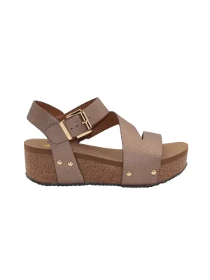 VOLATILE BILOXI STRAPPY WEDGE SANDALS