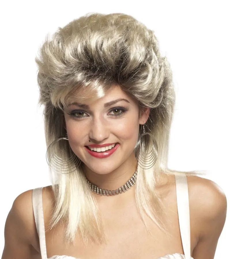 Wig Rocker Groupie 80'S Blonde