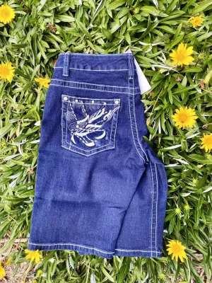 Wild Child Denim Shorts Bermuda