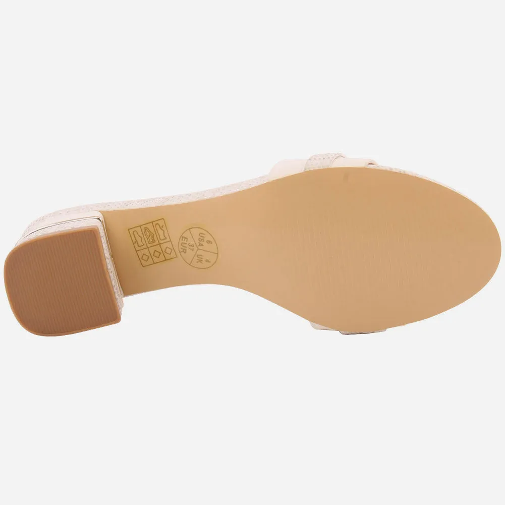 Women "KATE" Evening Block Heel Sandals