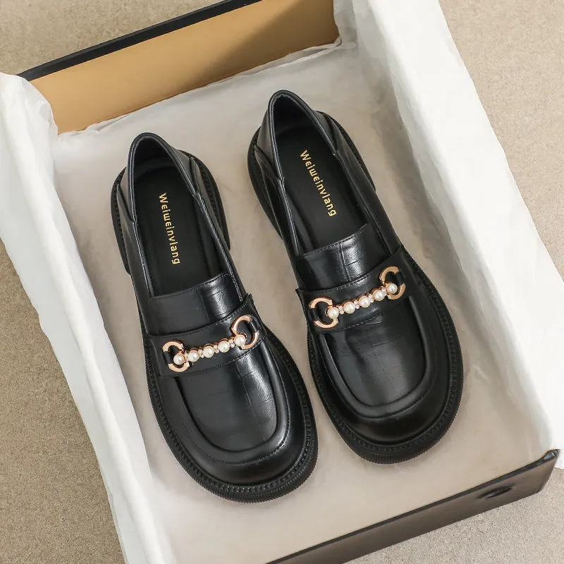 Women Summer Leather Casual Flat Loafers