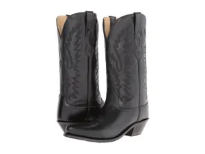 Women's Cowboy Country Western Boots Handmade Black Leather LF1510E 