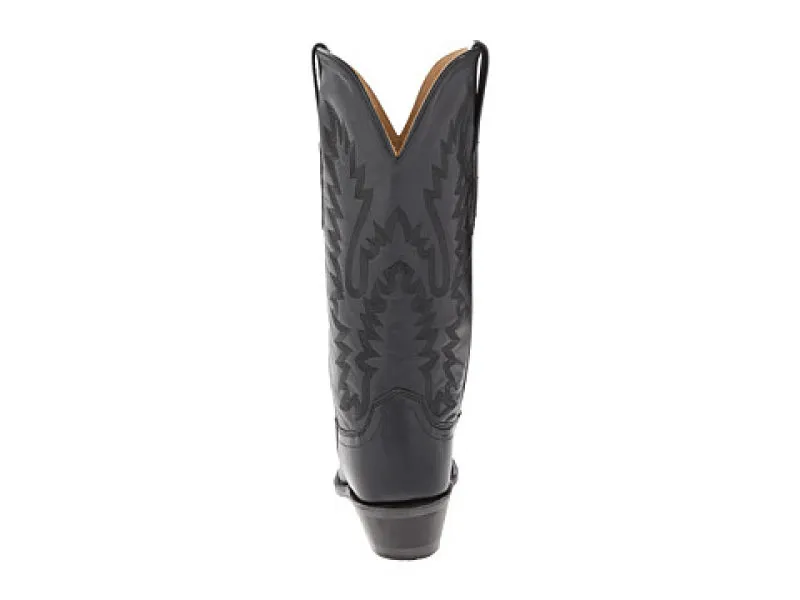 Women's Cowboy Country Western Boots Handmade Black Leather LF1510E 