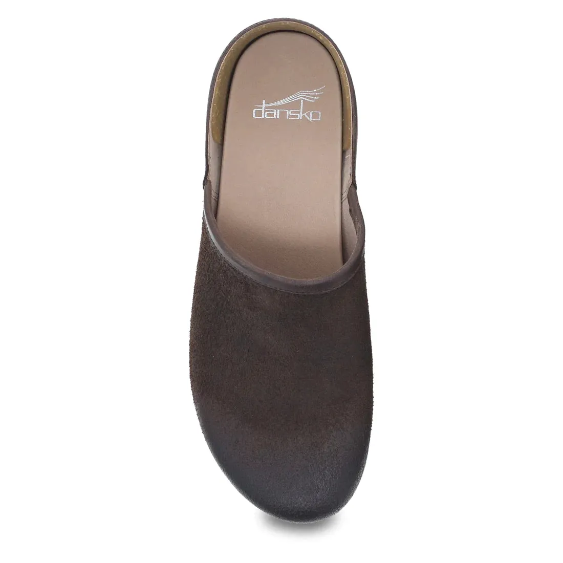 Women's Dansko | Brenna Closed Back Clog | Chocolate Burnished Suede