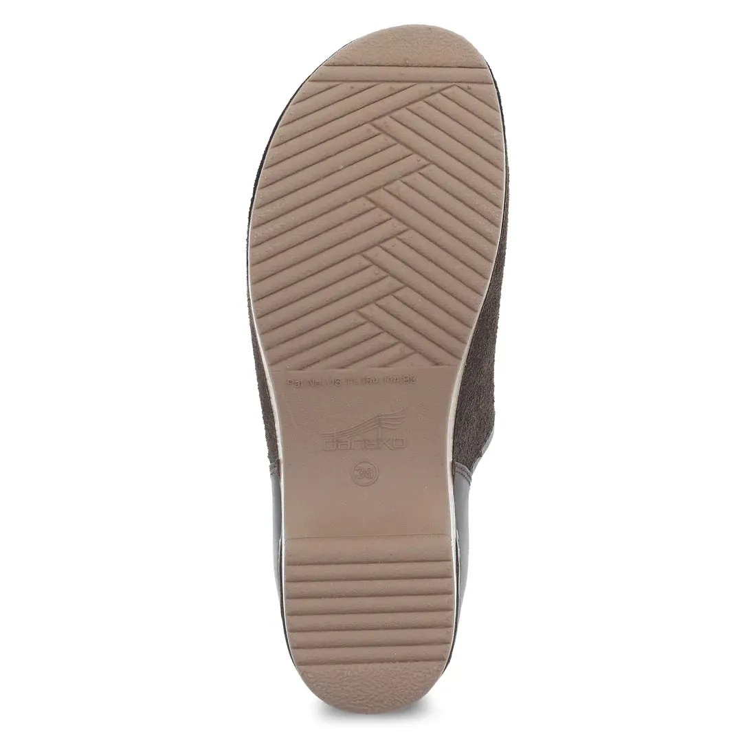 Women's Dansko | Brenna Closed Back Clog | Chocolate Burnished Suede