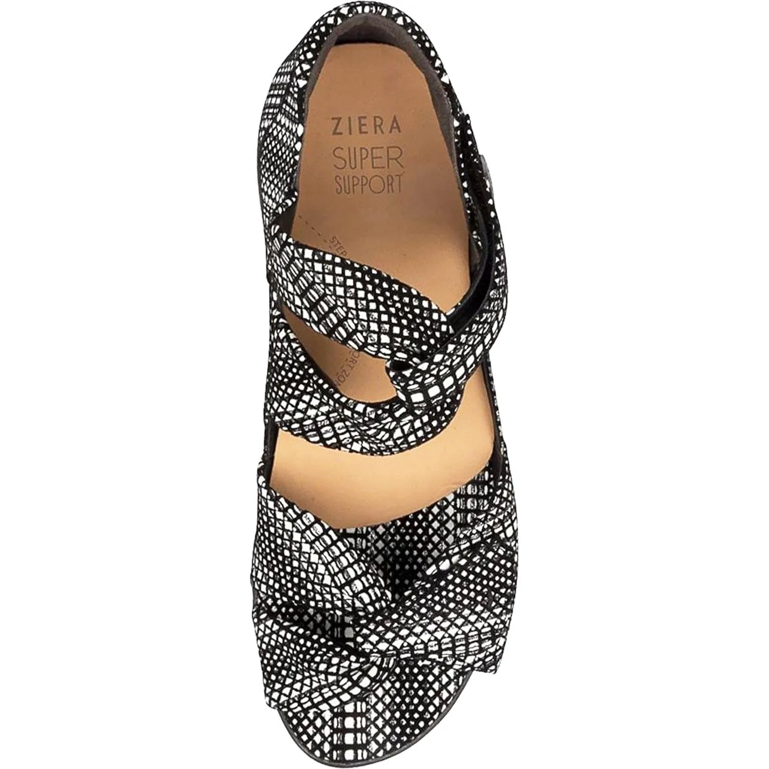 Women's Ziera Doxie Black/White Leather