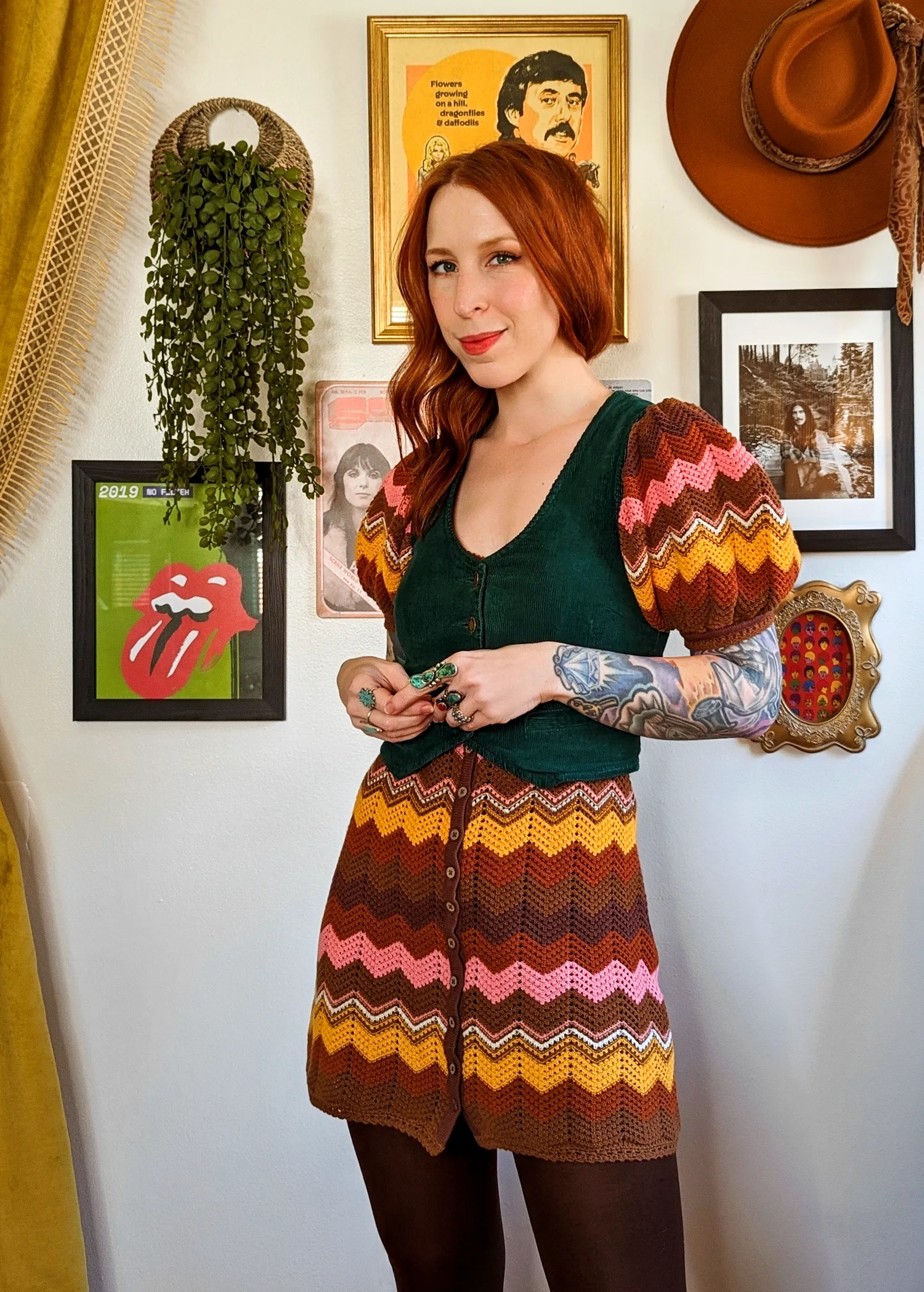 Ziggy Crochet Mini Dress